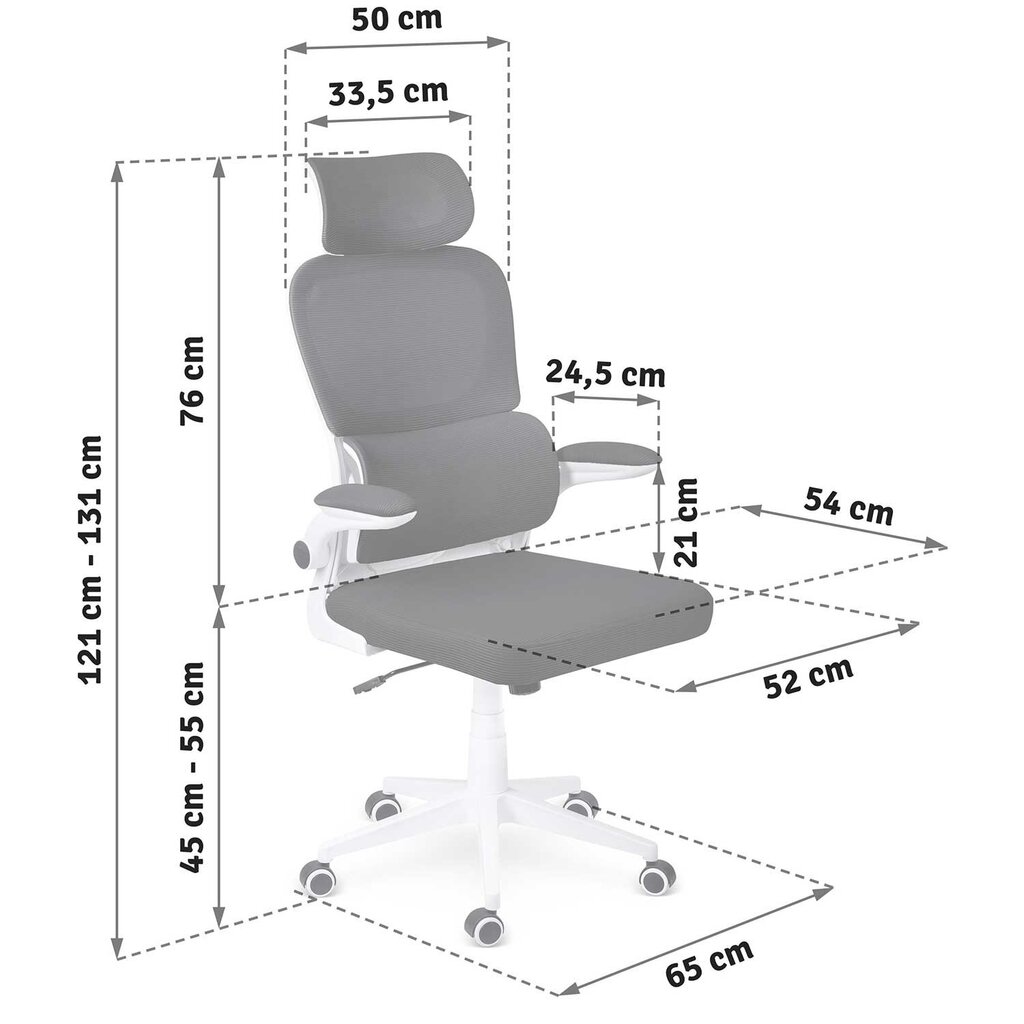 Biroja krēsls ar mikrotīklu, Sofotel Formax, melns cena un informācija | Biroja krēsli | 220.lv