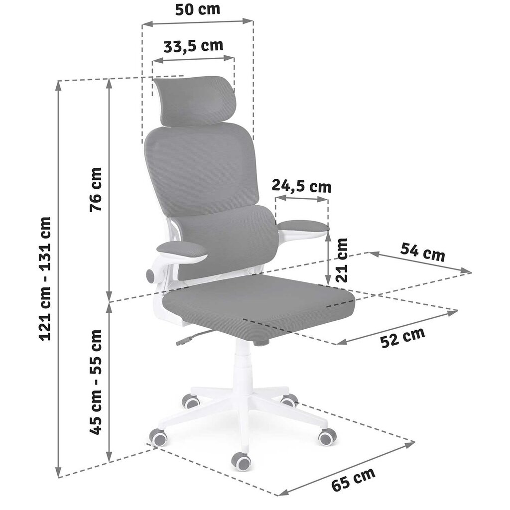 Biroja krēsls ar mikrotīklu, Sofotel Formax, melns цена и информация | Biroja krēsli | 220.lv