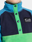 Didriksons bērnu vilnas džemperi MONTE HALF BUTTON 3, zaļš-zils cena un informācija | Zēnu jakas, džemperi, žaketes, vestes | 220.lv