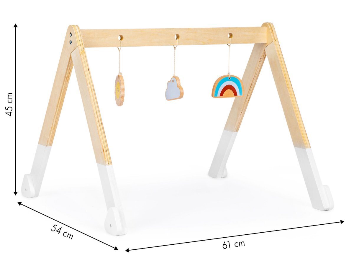 Rotaļlietu statīvs bērniem Ecotoys, brūns cena un informācija | Rotaļlietas zīdaiņiem | 220.lv