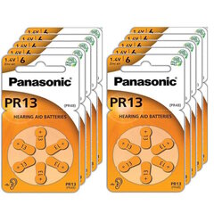 Panasonic 13 PR48 dzirdes aparātu baterijas, 10x6 gab. cena un informācija | Baterijas | 220.lv