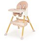 Barošanas krēsls Ecotoys 2in1, rozā cena un informācija | Barošanas krēsli | 220.lv