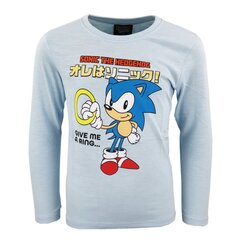 T-krekls bērniem Sonic The Hedgehog, zils cena un informācija | Zēnu krekli | 220.lv