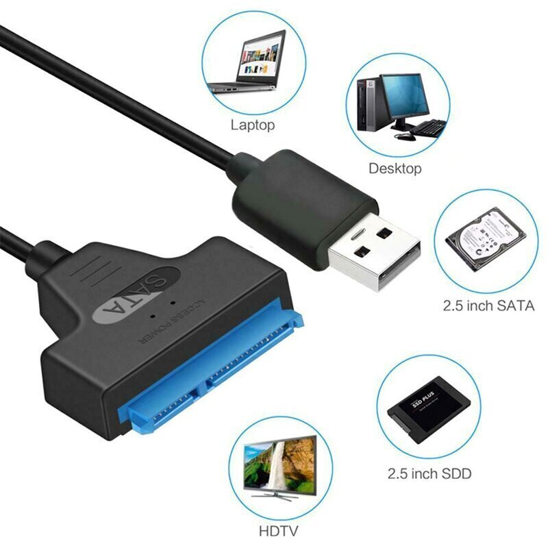 Adapteris SATA SSD HDD USB цена и информация | Adapteri un USB centrmezgli | 220.lv