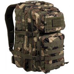 Mugursoma Mil-Tec US Assault Pack LG Woodland, 36 L, zaļa/brūna цена и информация | Спортивные сумки и рюкзаки | 220.lv