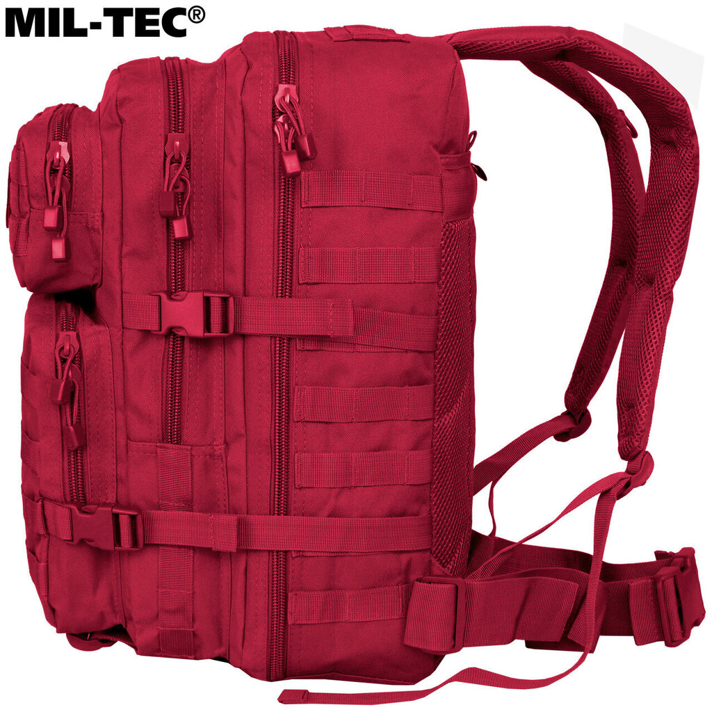 Militārā mugursoma Mil-Tec Assault Pack LG, 36 L, sarkana цена и информация | Pārgājienu un ceļojumu mugursomas | 220.lv