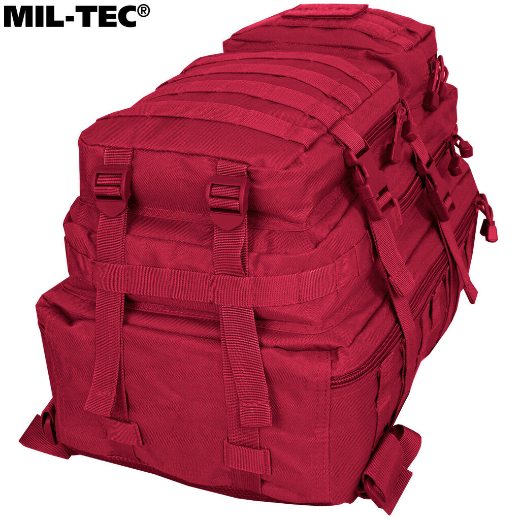 Militārā mugursoma Mil-Tec Assault Pack LG, 36 L, sarkana цена и информация | Pārgājienu un ceļojumu mugursomas | 220.lv