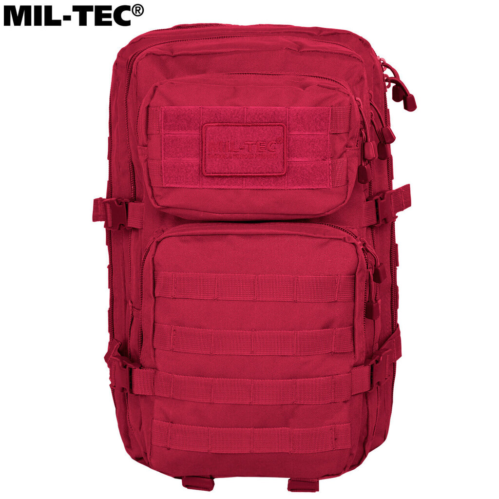 Militārā mugursoma Mil-Tec Assault Pack LG, 36 L, sarkana цена и информация | Pārgājienu un ceļojumu mugursomas | 220.lv