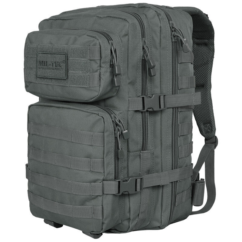 Militārā mugursoma Mil-Tec Assault Pack LG, 36 L, pelēka cena un informācija | Pārgājienu un ceļojumu mugursomas | 220.lv