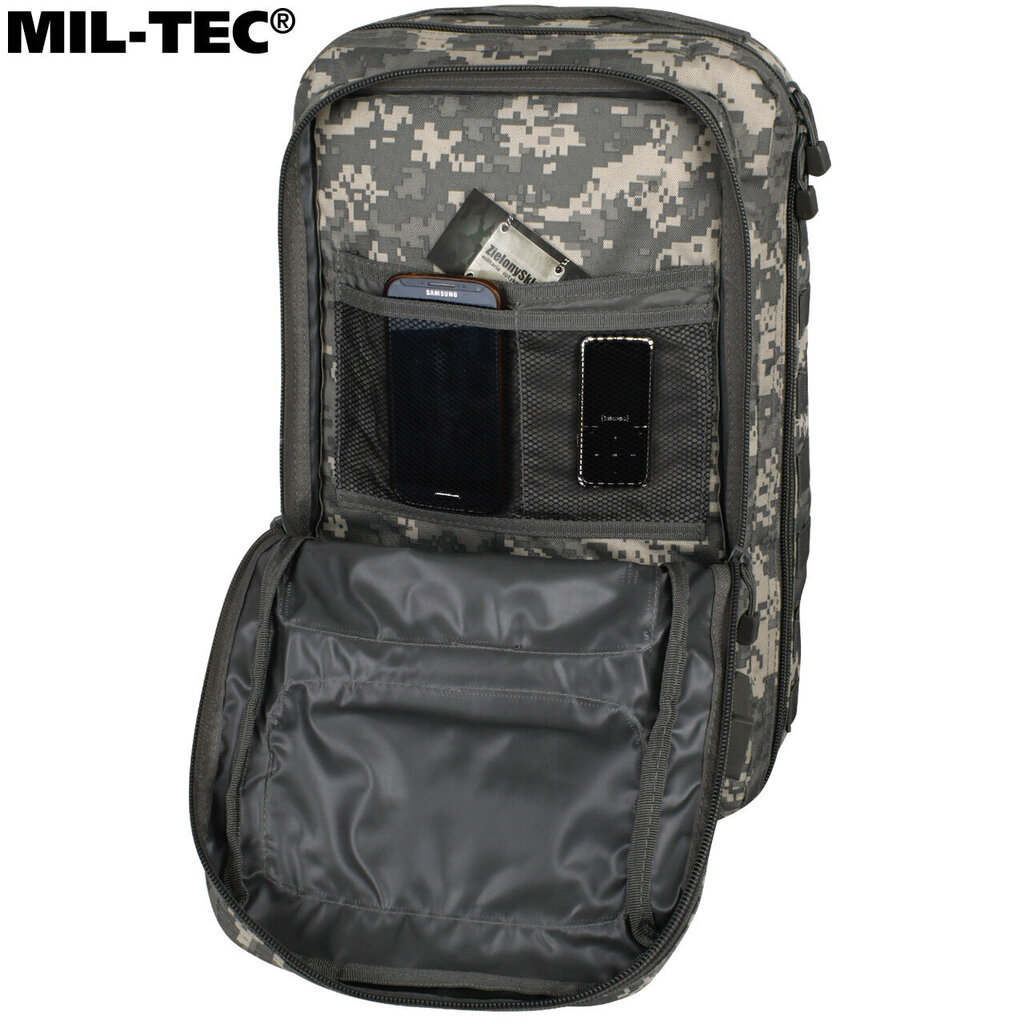 Militārā mugursoma US Assault Pack LG Mil-Tec AT-Digital, 36 L, pelēka cena un informācija | Pārgājienu un ceļojumu mugursomas | 220.lv