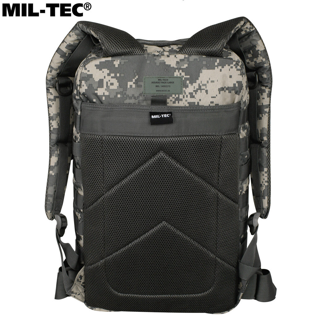 Militārā mugursoma US Assault Pack LG Mil-Tec AT-Digital, 36 L, pelēka cena un informācija | Pārgājienu un ceļojumu mugursomas | 220.lv