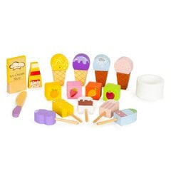 Магазин мороженого, деревянный, 42 штуки цена и информация | Игрушки для девочек | 220.lv