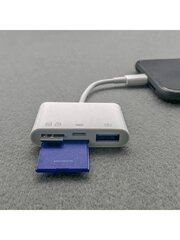 Устройство для чтения карт памяти Lightning/TF/SD для iPhone, Electronics LV-371, 1 шт цена и информация | Карты памяти для фотоаппаратов | 220.lv