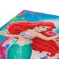 Blociņš Disney Princess Crystal Art, Mazā Nāriņa, 25 x 18 cm cena un informācija | Burtnīcas un papīra preces | 220.lv
