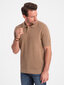 Polo krekls vīriešiem Ombre OM-POSS-0117, brūns cena un informācija | Vīriešu T-krekli | 220.lv