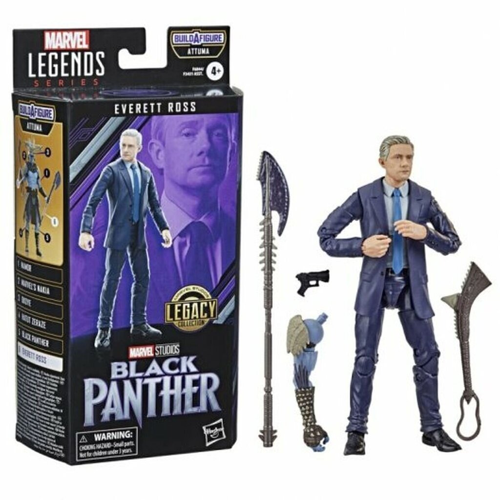 Rotaļu figūra Hasbro Black Panther Everett Ross cena un informācija | Rotaļlietas zēniem | 220.lv