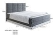 Kontinentālā gulta Ake, 160x200 cm цена и информация | Gultas | 220.lv