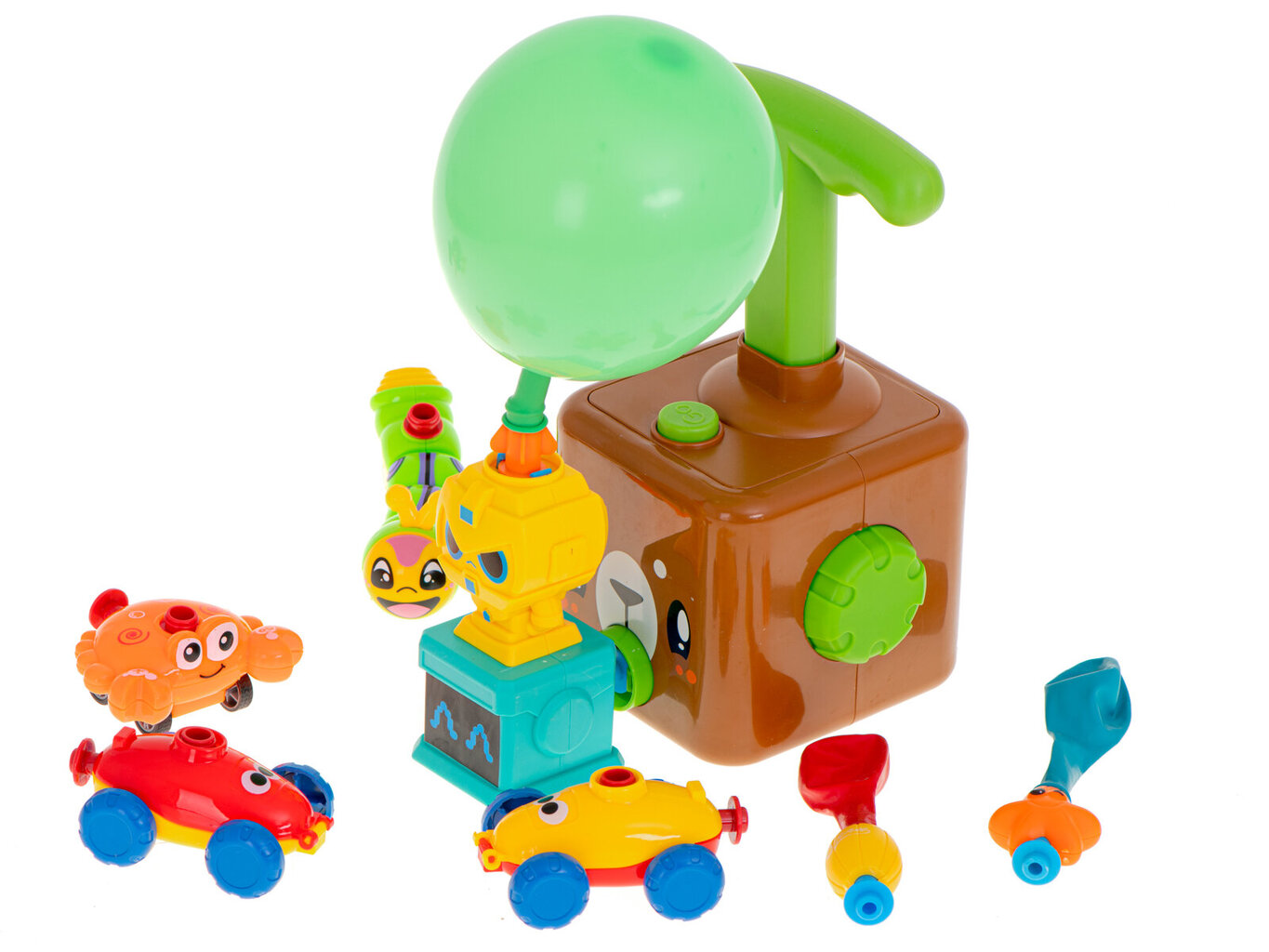 Aerodinamiskais gaisa balonu palaišanas aparāts, lācītis Teddy Bear cena un informācija | Attīstošās rotaļlietas | 220.lv
