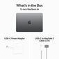 MacBook Air 13" Apple M3 chip with 8-core CPU and 8-core GPU, 8GB, 256GB SSD - Space Grey - MRXN3RU/A цена и информация | Portatīvie datori | 220.lv