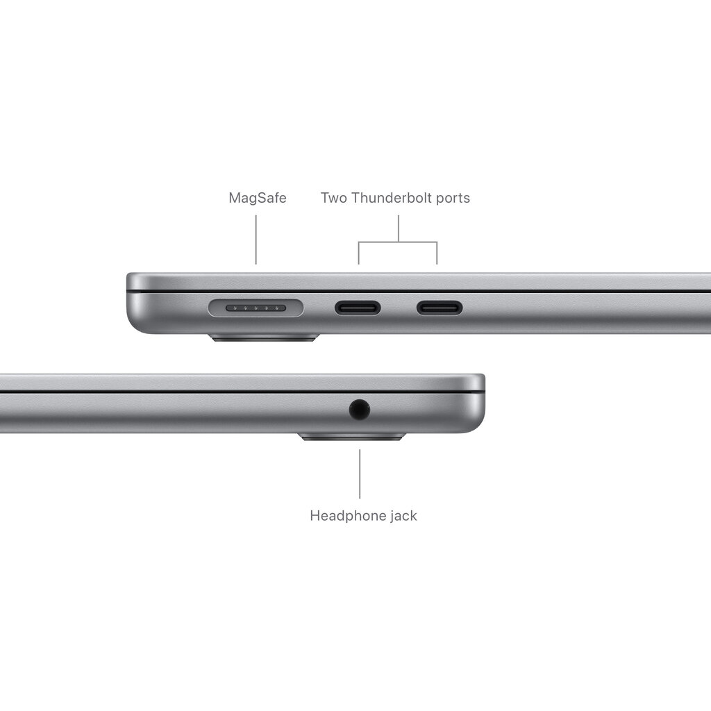 MacBook Air 13" Apple M3 8C CPU 10C GPU/8GB/512GB SSD/Space Grey/RUS - MRXP3RU/A cena un informācija | Portatīvie datori | 220.lv