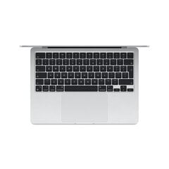 MacBook Air 13" Apple M3 8C CPU 8C GPU/8GB/256GB SSD/Silver/SWE - MRXQ3KS/A cena un informācija | Portatīvie datori | 220.lv