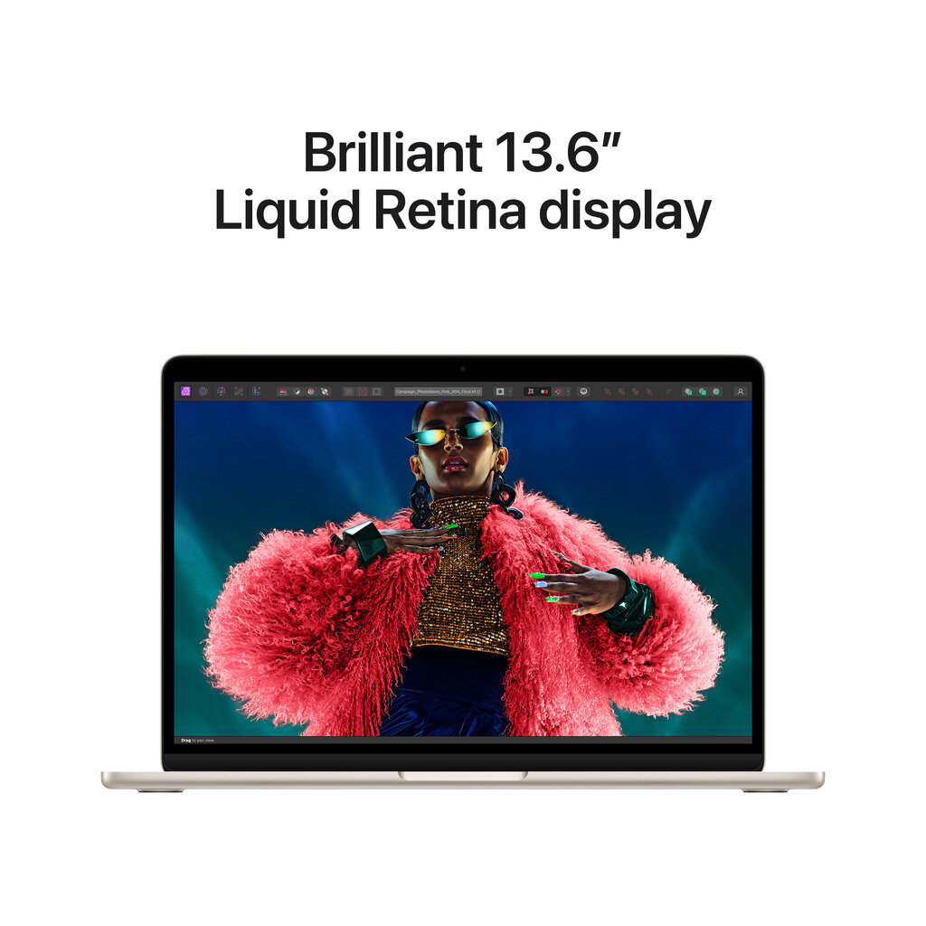 MacBook Air 13" Apple M3 chip with 8-core CPU and 8-core GPU, 8GB, 256GB SSD - Starlight - MRXT3KS/A cena un informācija | Portatīvie datori | 220.lv