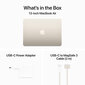 MacBook Air 13" Apple M3 chip with 8-core CPU and 8-core GPU, 8GB, 256GB SSD - Starlight - MRXT3RU/A цена и информация | Portatīvie datori | 220.lv