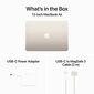 MacBook Air 13" Apple M3 chip with 8-core CPU and 8-core GPU, 8GB, 256GB SSD - Starlight - MRXT3ZE/A цена и информация | Portatīvie datori | 220.lv