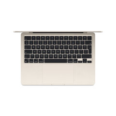 MacBook Air 13" Apple M3 chip with 8-core CPU and 10-core GPU, 16GB, 512GB SSD - Starlight - MXCU3KS/A cena un informācija | Portatīvie datori | 220.lv