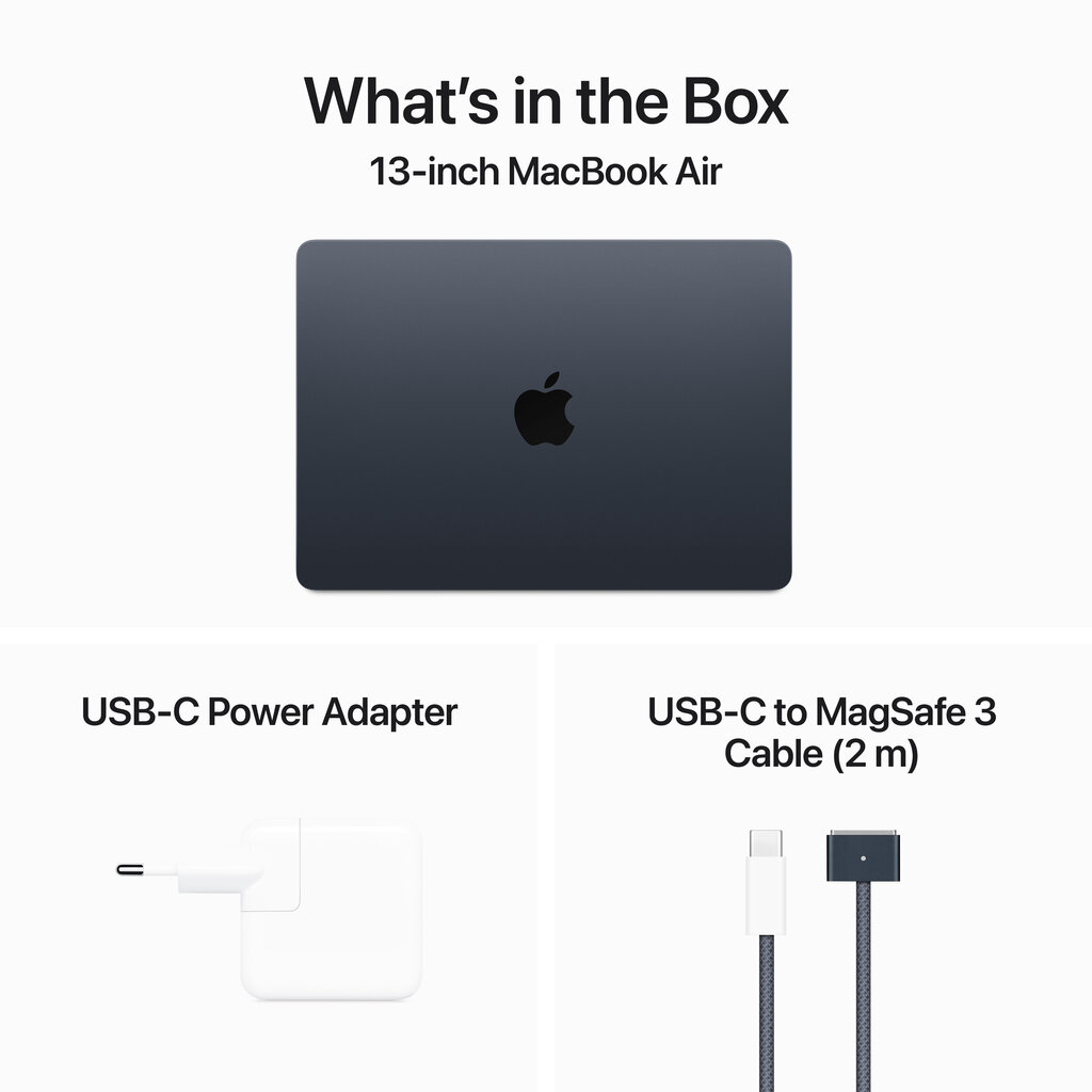 MacBook Air 13" Apple M3 8C CPU 10C GPU/16GB/512GB SSD/Midnight/RUS - MXCV3RU/A цена и информация | Portatīvie datori | 220.lv