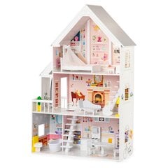 Деревянный кукольный домик XXL Ecotoys Powder Residence цена и информация | Игрушки для девочек | 220.lv