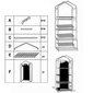Dārza siltumnīca Springos GT0008 1,6x0,5x0,7 m цена и информация | Siltumnīcas | 220.lv