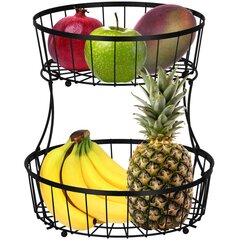 Корзина для фруктов, металлическая корзина Springos KI0149 32,5x30 см цена и информация | Посуда, тарелки, обеденные сервизы | 220.lv