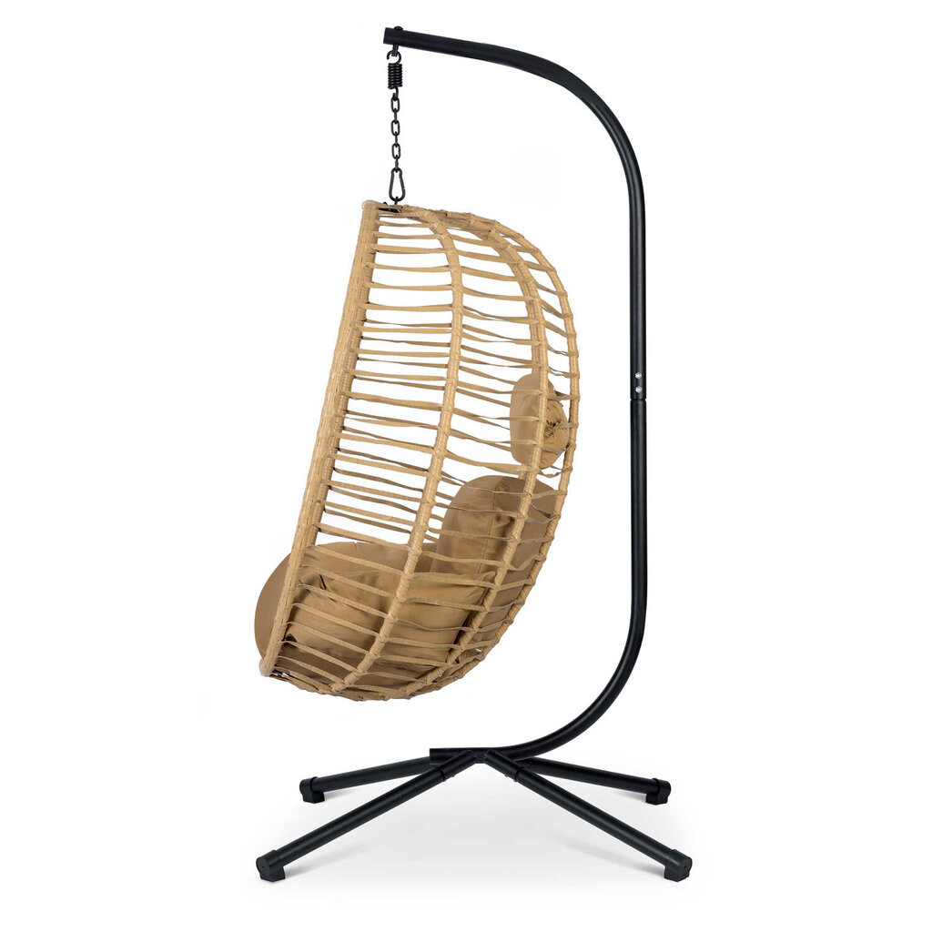 Piekaramais dārza krēsls ar brūniem spilveniem, Toskāna, brūns cena un informācija | Dārza krēsli | 220.lv