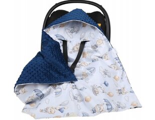 Одеяло Babymam с капюшоном на автокресло 80х80см. цена и информация | Аксессуары для автокресел | 220.lv