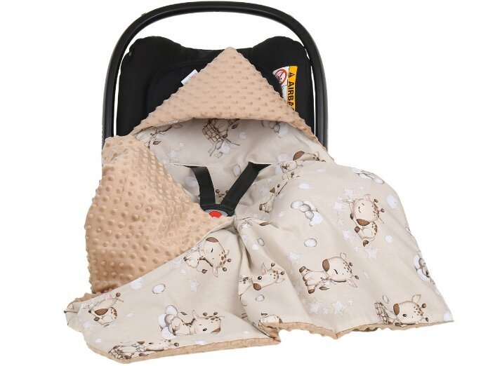 Babymam sega ar kapuci autokrēsliņam, 80x80 cm cena un informācija | Autokrēsliņu aksesuāri | 220.lv