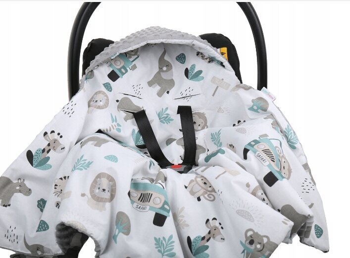 Babymam sega ar kapuci autokrēsliņam, 80x80 cm цена и информация | Autokrēsliņu aksesuāri | 220.lv