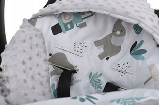 Одеяло Babymam с капюшоном на автокресло 80х80см. цена и информация | Аксессуары для автокресел | 220.lv