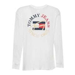 Tommy Jeans t-krekls vīriešiem 8720114960909, balts cena un informācija | Vīriešu T-krekli | 220.lv