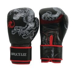 Boksa cimdi Bruce Lee Dragon Boxing 16oz, melni cena un informācija | Bokss un austrumu cīņas | 220.lv