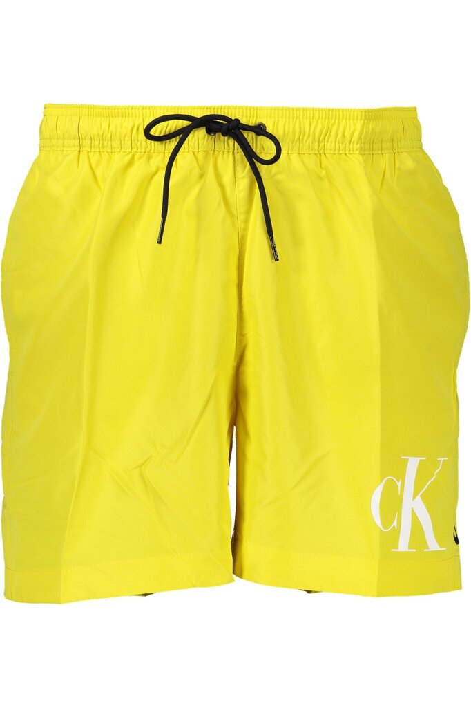 Calvin Klein peldšorti vīriešiem KM0KM00890, dzelteni cena un informācija | Peldšorti, peldbikses | 220.lv