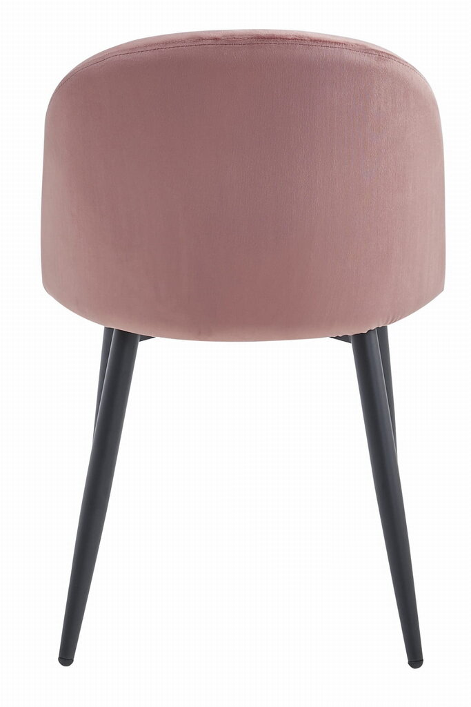 2 krēslu komplekts Leobert Bello, rozā/melns cena un informācija | Virtuves un ēdamistabas krēsli | 220.lv