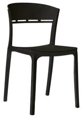 2 krēslu komplekts Leobert Coco, melns cena un informācija | Virtuves un ēdamistabas krēsli | 220.lv