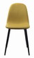 2 krēslu komplekts Leobert Dart, dzeltens/melns cena un informācija | Virtuves un ēdamistabas krēsli | 220.lv