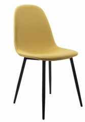 2 krēslu komplekts Leobert Dart, dzeltens/melns cena un informācija | Virtuves un ēdamistabas krēsli | 220.lv