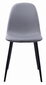 2 krēslu komplekts Leobert Dart, pelēks/melns cena un informācija | Virtuves un ēdamistabas krēsli | 220.lv