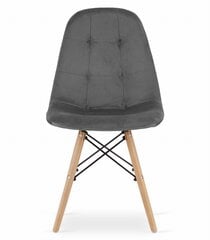 2 krēslu komplekts Leobert Dumo, pelēks/brūns cena un informācija | Virtuves un ēdamistabas krēsli | 220.lv