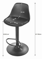 комплект из 2 стульев Leobert Hoga, черный/серебристый цена и информация | Стулья для кухни и столовой | 220.lv