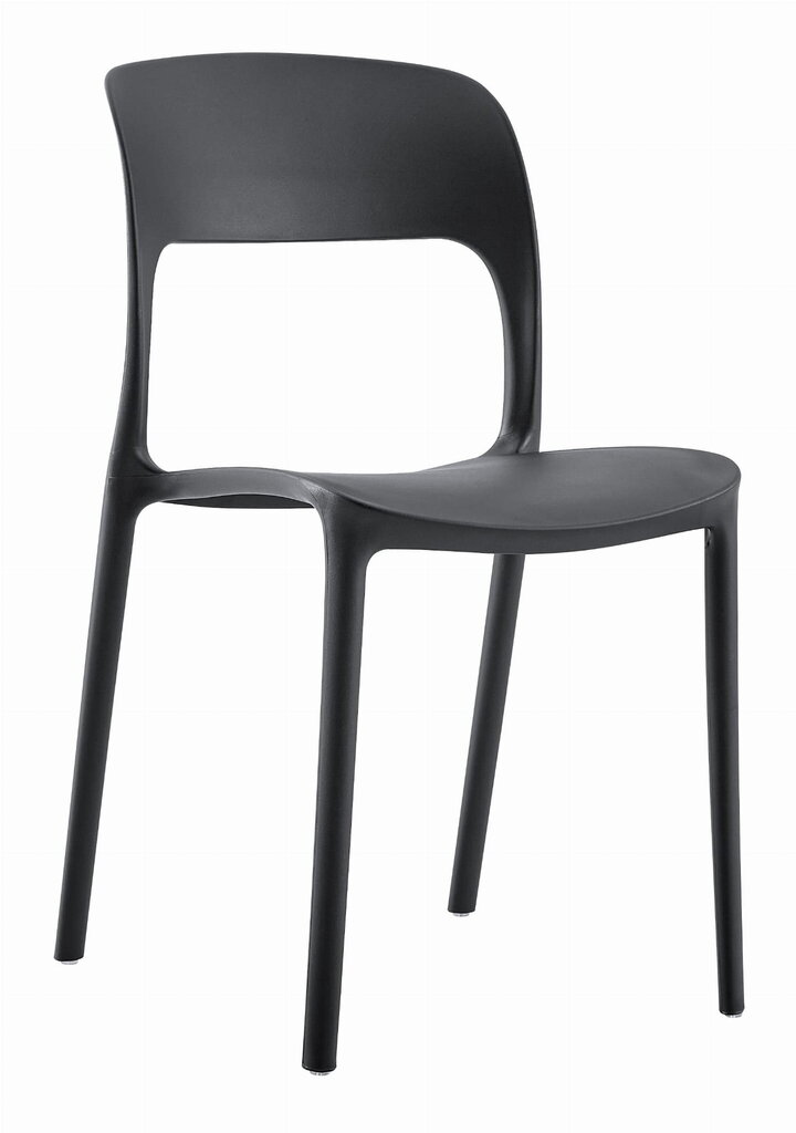2 krēslu komplekts Leobert Ipos, melns cena un informācija | Virtuves un ēdamistabas krēsli | 220.lv