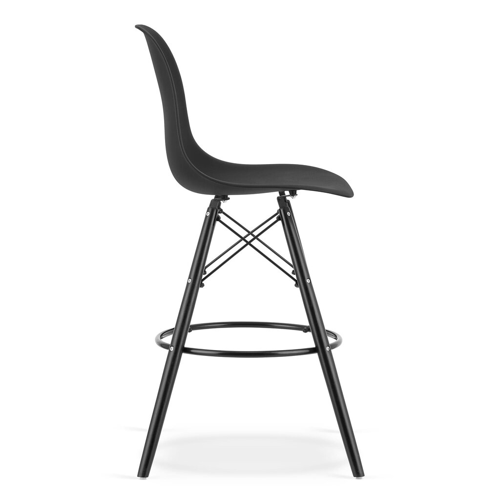 2 krēslu komplekts Leobert Lamal, melns cena un informācija | Virtuves un ēdamistabas krēsli | 220.lv